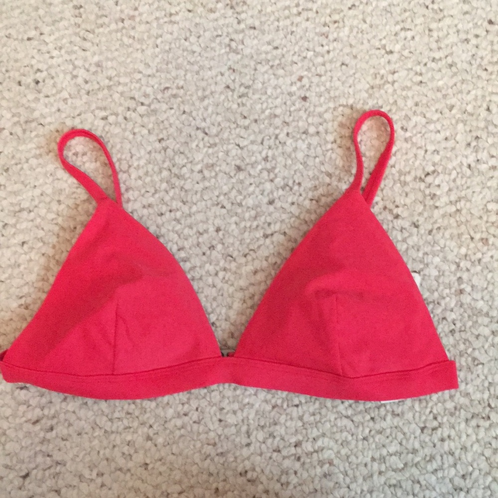 Red swim top